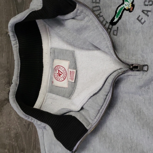 47 PHILADELPHIA EAGLES STRIKER LONG SLEEVE 1/4 ZIP FASHION PULLOVER Sz XL - Picture 4 of 10